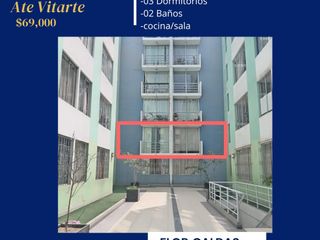 Foto 1 de En venta departamento Ate