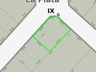 Terreno en venta - 341mts2 - Villa Elvira, La Plata