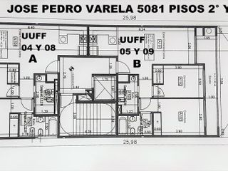 Dpto 3 amb, 2° B, 73.38 m2 total, c/balcón al cfte y cochera, Villa Devoto.