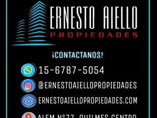 VENTA DPTO 2 AMBIENTES CON COCHERA A ESTRENAR!! QUILMES OESTE!!