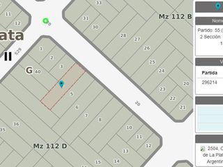 LOTE A LA VENTA CON CASA A REFACCIONAR EN LA PLATA