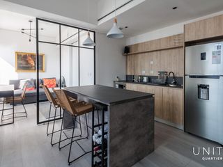 Excelente loft amoblado con balcon y vista al rio . Distrito Quartier, Retiro.