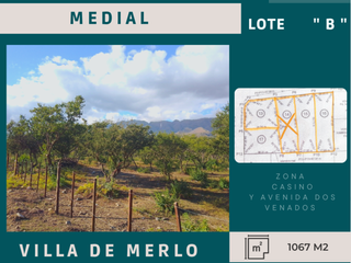 Foto 11 de LOTE A LA VENTA EN  VILLA DE MERLO - CERCA DEL OJO DEL TIEMPO Y CASINO DOS VENADOS