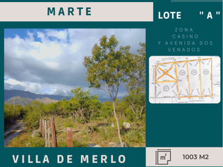 Foto 10 de LOTE A LA VENTA EN  VILLA DE MERLO - CERCA DEL OJO DEL TIEMPO Y CASINO DOS VENADOS