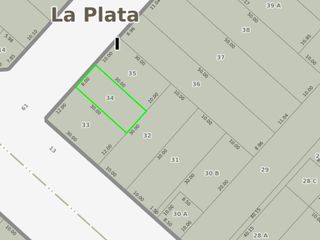 Terreno venta  8 x 20 mts-160 mts 2 totales - La Plata