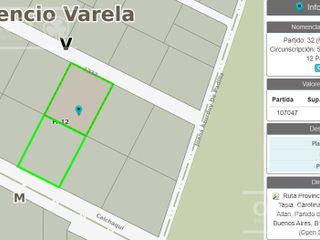 LOTE / TERRENO / PREDIO INDUSTRIAL / COMERCIAL EN VENTA DE 2,5 HAS EN  FLORENCIO VARELA