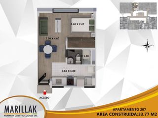 Foto 8 de apartamento en venta en edificio santa luisa de marillak. Cod V1373