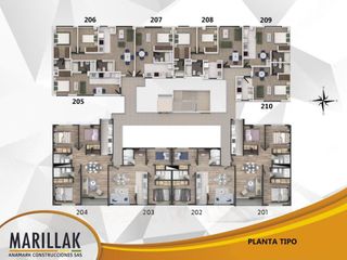Foto 2 de apartamento en venta en edificio santa luisa de marillak. Cod V1373