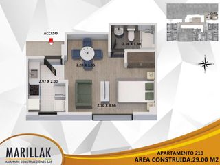 Foto 5 de apartamento en venta en edificio santa luisa de marillak. Cod V1373