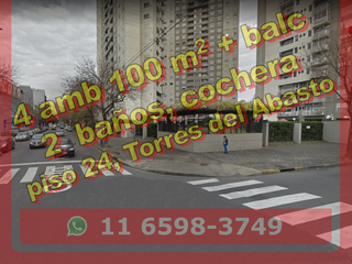 Nuevo precio - Departamento en Venta en Balvanera 4 ambientes 2 baños, 89 m2 + balcón + cochera - Torres de Abasto, Gallo 600