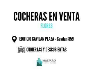 Cocheras en venta en Gavilan Plaza, Flores