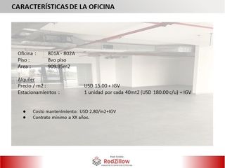 Alquiler de Oficina Gris (910 M²) - San Isidro