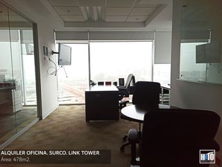 Foto 10 de Oficina Implementada con Vista Al Jockey Club - Edificio Link Tower!