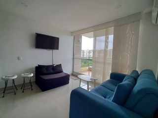 Apartamento amoblado en arriendo permanente en conjunto en Ricaurte- Cundinamarca