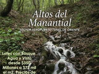Foto 1 de Lotes Campestres sector aeropuerto tunel de oriente desde 350 millones, 72 mil pesos m2
