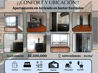 Apartamento en Arriendo en Sector Exclusivo - Santa Barbara