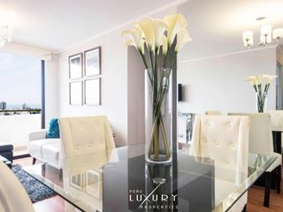 MIRAFLORES PISO 19 BALCON IMPECABLE