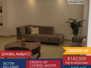 CASAS DE VENTA IZAMBA - AMBATO - TUNGURAHUA