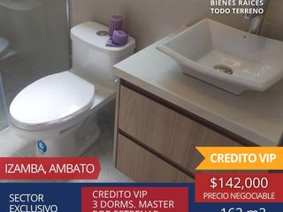 CASAS DE VENTA IZAMBA - AMBATO - TUNGURAHUA