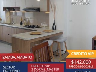 CASAS DE VENTA IZAMBA - AMBATO - TUNGURAHUA