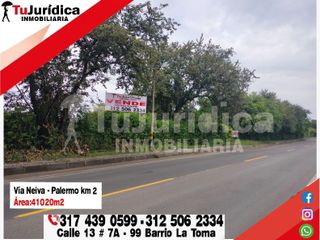 SE VENDE ESPECTACULAR LOTE ZONA INDUSTRIAL KM 2 VIA NEIVA-PALERMO HUILA COLOMBIA