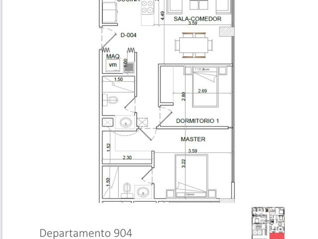 DEPARTAMENTO EN VENTA 2 DORM. POR ESTRENAR REPUBLICA DEL SALVADOR QUICENTRO NORTE DANN CARLTON