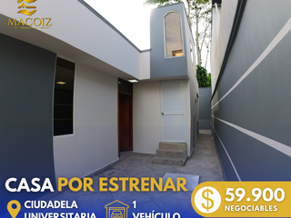 Foto 2 de CASA POR ESTRENAR EN CIUDADELA UNIVERSITARIA