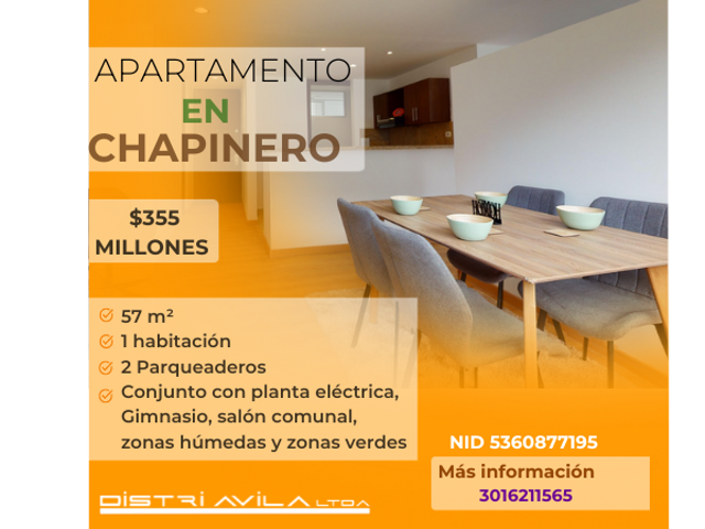 Apartamento en venta en Chapinero
