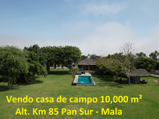 Foto 1 de VENDO CASA DE CAMPO 10,000 M² KM 86 PAN SUR MALA