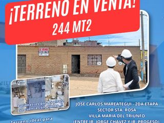 Foto 1 de TERRENO EN VENTA - VILLA MARIA DEL TRIUNFO
