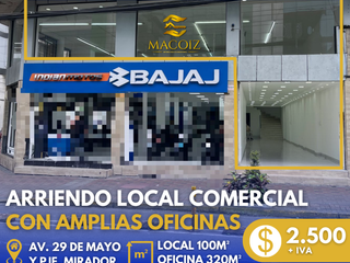 Foto 1 de ARRIENDO LOCAL COMERCIAL CON AMPLIAS OFICINAS