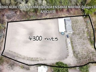 Espectacular Propiedad agrícola en venta de 4300 mts ubicada en Santa Martha de Javier Loyola