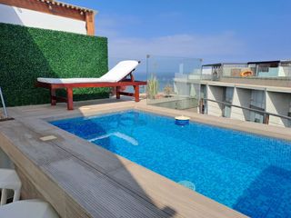 Foto 2 de Alquilo S/4,500 Semana Santa Bello Dpto. con Piscina, Terraza y  Vista al Mar en Ocean Reef, San Bartolo!