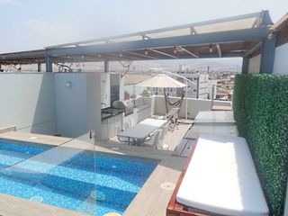 Foto 3 de Alquilo S/4,500 Semana Santa Bello Dpto. con Piscina, Terraza y  Vista al Mar en Ocean Reef, San Bartolo!