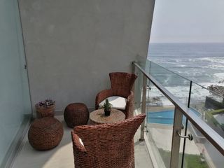 Foto 7 de Alquilo S/4,500 Semana Santa Bello Dpto. con Piscina, Terraza y  Vista al Mar en Ocean Reef, San Bartolo!