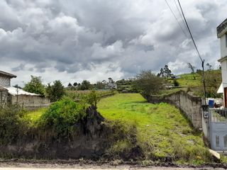 Venta de terreno en Huapante Chico, sector San Andrés de  Pillaro