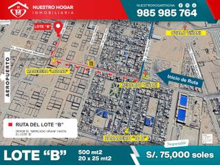 Venta de Terreno 500m2 en Viñani, Crnl. Gregorio Albarracin, Tacna