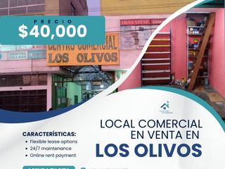 EN VENTA LOCAL COMERCIAL EN LOS OLIVOS ¡EXCELENTE OPORTUNIDAD!