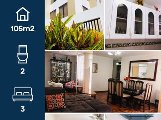Departamento en venta en primer piso de 3 dormitorios + terraza en San Miguel