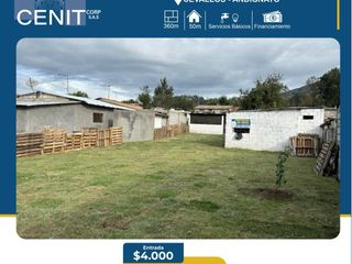 Terreno + Construcción en venta en CEVALLOS, ANDIGNATO, provincia de Tungurahua