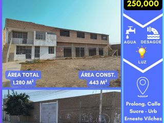 Foto 1 de VENTA DE LOCAL COMERCIAL EN ESQUINA Y FRENTE A PARQUE EN FERREÑAFE