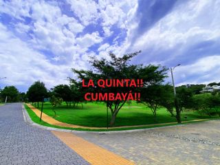 HERMOSO TERRENO DE VENTA EN LA QUINTA CUMBAYÁ!!
