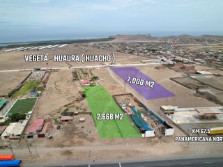 Terreno en venta de 2668 m2 en Vegeta , Huaura en plena Panamericana Norte