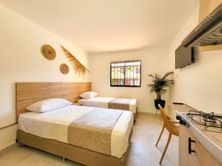 Arriendo, apartamento amoblado tipo suite en Laureles, Medellín