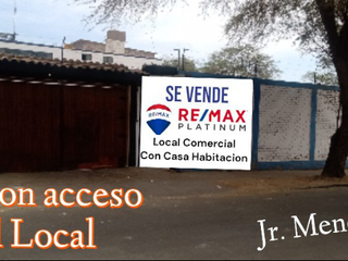 ID: 1032980 Amplio Local Comercial Con Casa Habitacion En Esquina Y En Centro De Piura - AHeredia