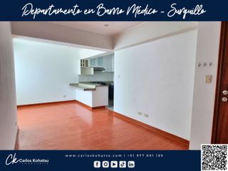 Departamento de 52m2 con 2 Dormitorios en Barrio Médico - Surquillo