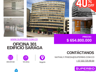 OFICINA  201  - 404,69 M2 - EDIFICIO SARAGA PH -  BOGOTÁ