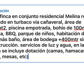 SE VENDE CASA FINCA EN EL CONJUNTO MELINA REAL VÍA CAÑAVERAL