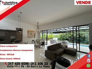 SE VENDE ESPECTACULAR CASA CAMPESTRE - CC RINCON CAMPESTRE - RIVERA (H)