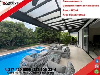 SE VENDE ESPECTACULAR CASA CAMPESTRE - CC RINCON CAMPESTRE - RIVERA (H)